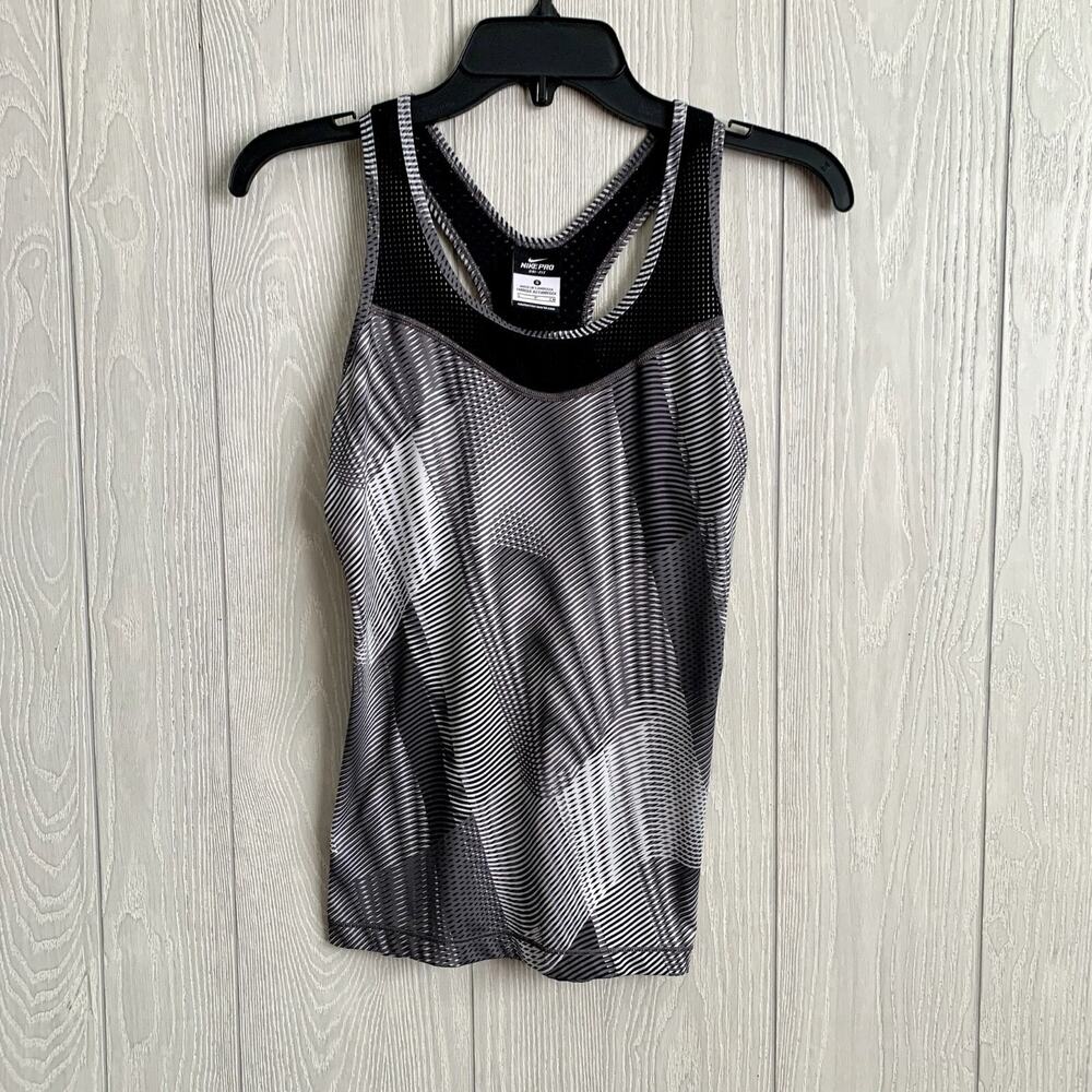 Nike Pro Black Sleeveless Racerback Tank Top Size Small